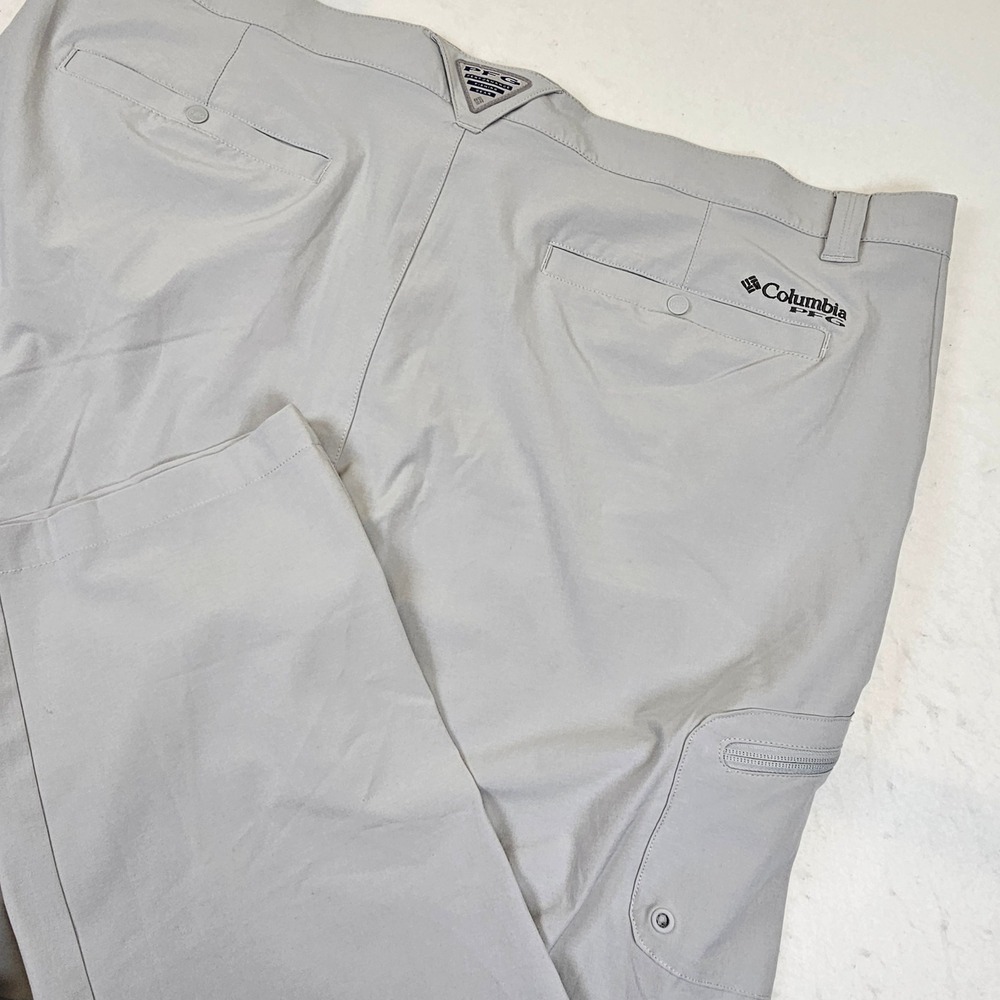 Columbia PFG Blood and Guts III Pants Mens 44x30 Gray Fishing Outdoor Cargo
